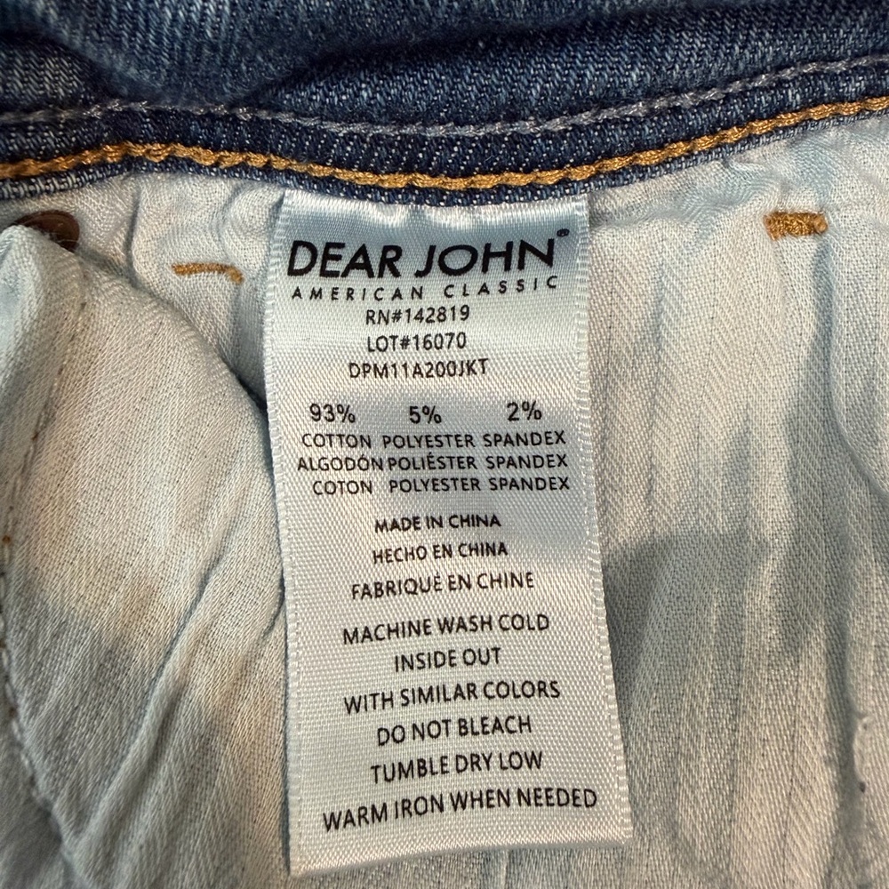 Dear John Frayed Hem Blue Jean Shorts size 29, Olivia High Rise - Picture 6 of 6